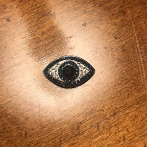 Crystal evil eye pendant